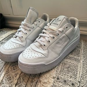 White Adidas platform Sneakers